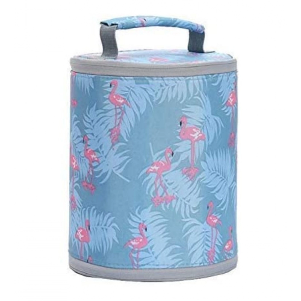 Generic Round Travel Lunch Bag Portable Office Bag for Men And Women (Color: Assorted )
